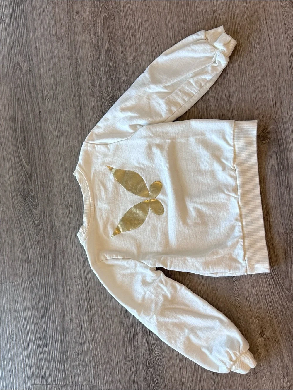Janie and Jack Tinker Bell Two-Piece Set - Sweatshirt & Leggings - Size 7